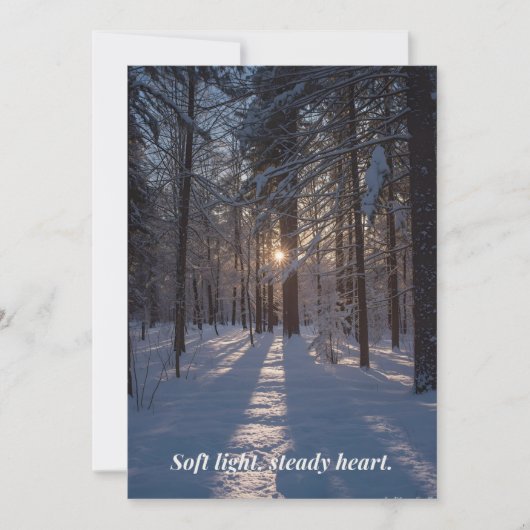 Winter Card Feiertagskarte (Vorderseite)