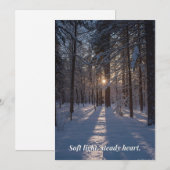 Winter Card Feiertagskarte (Vorne/Hinten)