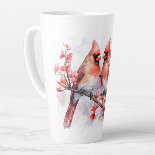 Winter Cardinal Pair 1 Milchtasse (Linke Ecke)