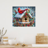 Winter Cardinal Plakat (Küche)