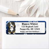 Winter Cartoon Bernese Mountain Dog (Insitu)
