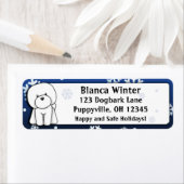 Winter Cartoon Bichon Frise (Insitu)