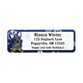 Winter Cartoon Blue Heeler (Vorne)