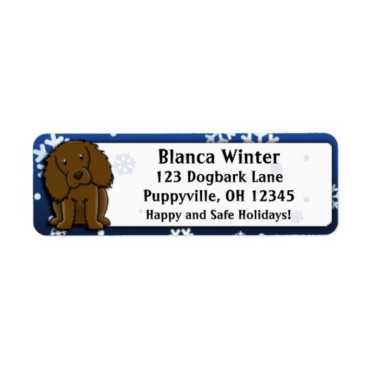 Winter Cartoon Boykin Spaniel (Vorne)