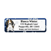 Winter Cartoon Treeing Walker Coonhound (Vorne)