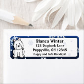 Winter Cartoon Westie (Insitu)