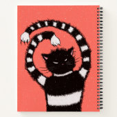 Winter Cat Lover Notizblock (Rückseite)
