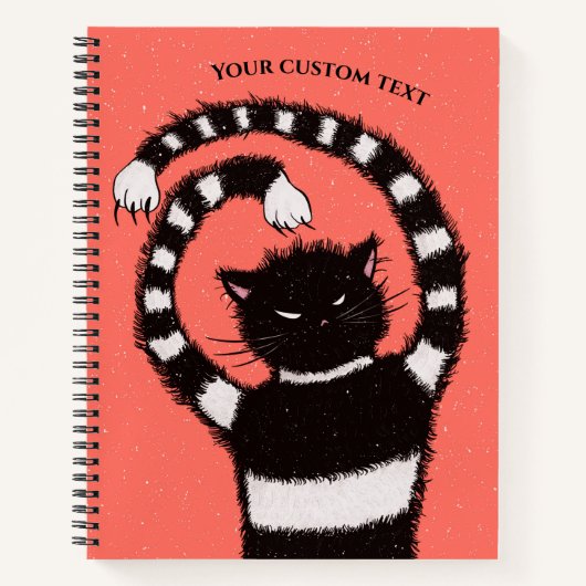 Winter Cat Lover Notizblock (Vorderseite)