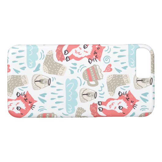 Winter Cats iPhone Case (Rückseite (Horizontal))