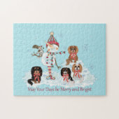 Winter Cavalier King Charles Puzzle (Horizontal)