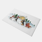 Winter Cavalier King Charles Spaniel Doormat Fußmatte (Schrägansicht)