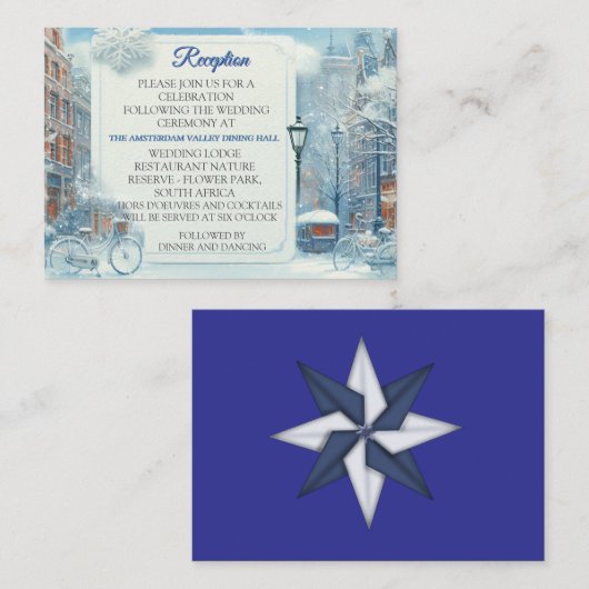 Winter Celebrations in Amsterdam Begleitkarte (Vorne/Hinten)