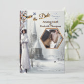 Winter Celebrations in Amsterdam Einladung (Stehend Vorderseite)