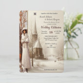 Winter Celebrations in Amsterdam Einladung (Stehend Vorderseite)