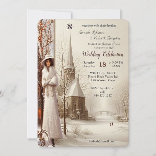 Winter Celebrations in Amsterdam Einladung (Vorderseite)