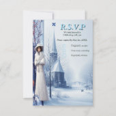 Winter Celebrations in Amsterdam RSVP Karte (Vorderseite)