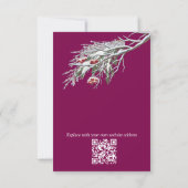 Winter Celebrations in Amsterdam RSVP Karte (Rückseite)