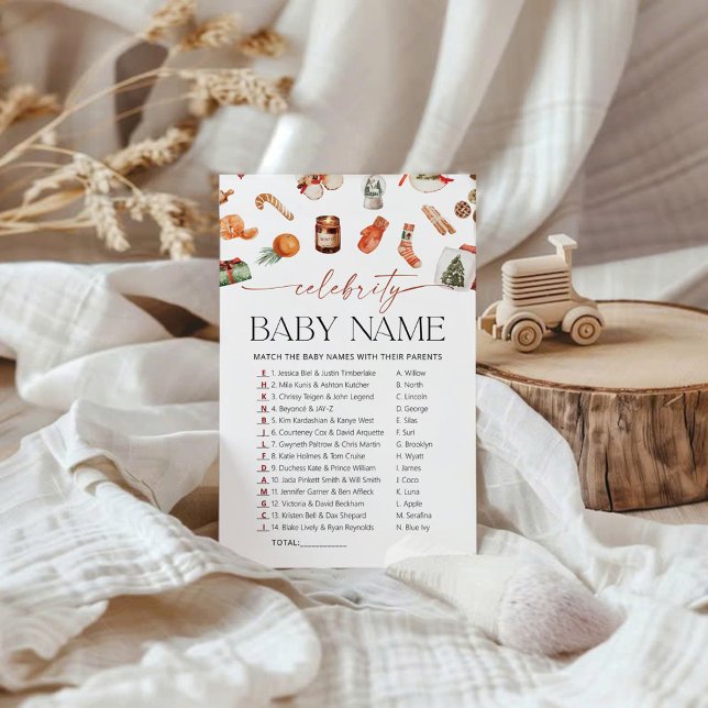 Winter Celebrity Baby Name Game (Von Creator hochgeladen)