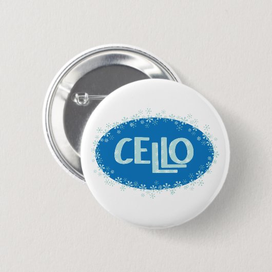 Winter Cello Button (Vorne & Hinten)