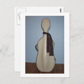 Winter Cello Postkarte (Vorne/Hinten)