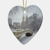 Winter - Central Park - New York City Keramikornament (Links)