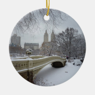 Winter - Central Park - New York City Keramikornament