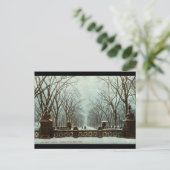 Winter Central Park NY Vintage c1910 Postkarte (Stehend Vorderseite)