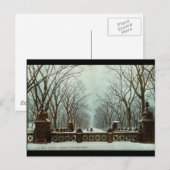 Winter Central Park NY Vintage c1910 Postkarte (Vorne/Hinten)