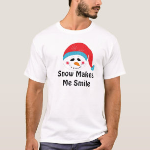 Winter Cheer Schneemann lächelt T-Shirt