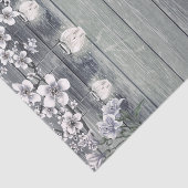 Winter Cherry Blossom Branches & Lanterns Wedding Seidenpapier (Ausschnitt)