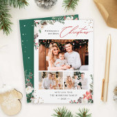 Winter Chic Botanical Floral 3 Foto Weihnachten