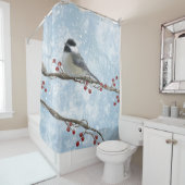 Winter Chickadee Duschvorhang (Beispiel)