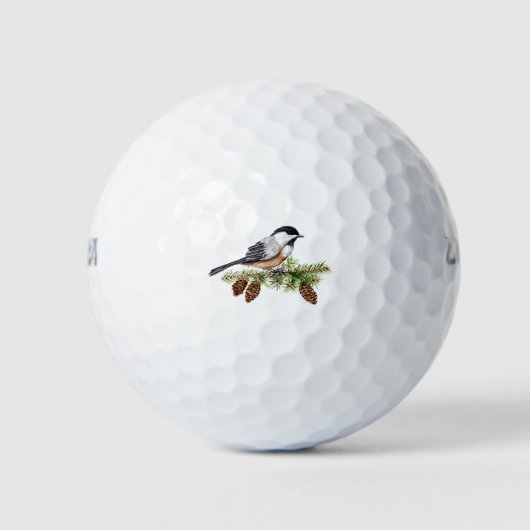 Winter Chickadee Golfball (Vorderseite)
