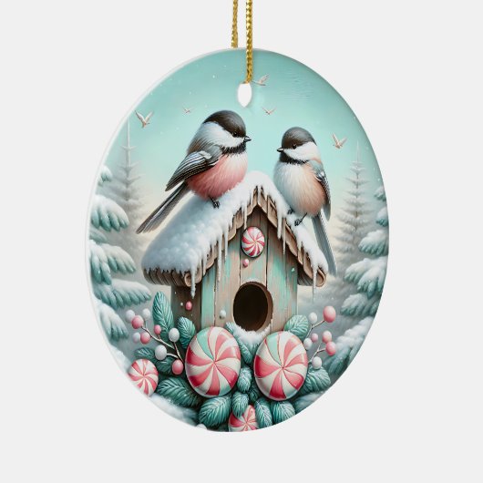 Winter Chickadee Ornament (Rechts)