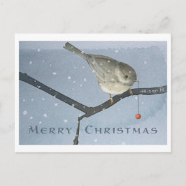 Winter Chickadee Postkarte