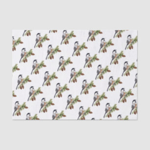 Winter Chickadee Seidenpapier