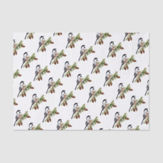 Winter Chickadee Seidenpapier