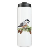 Winter Chickadee Thermosbecher (Vorderseite)