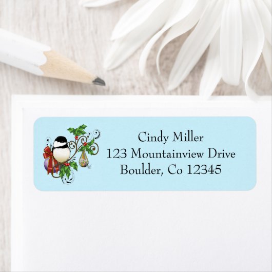 Winter Chickadee Weihnachten (Insitu)