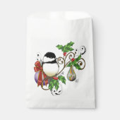 Winter Chickadee Weihnachten Geschenktütchen (Vorderseite)