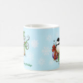Winter Chickadee Weihnachten Kaffeetasse (Mittel)