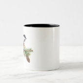 Winter Chickadee Zweifarbige Tasse (Mittel)