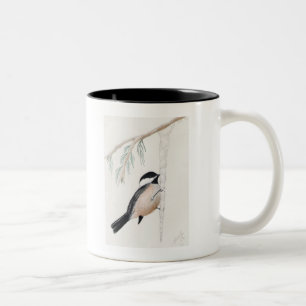 Winter Chickadee Zweifarbige Tasse