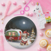 Winter Chihuahua Caravan Weihnachtsabenteuer Pappteller (Party)