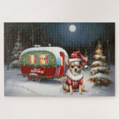 Winter Chihuahua Caravan Weihnachtsabenteuer Puzzle (Horizontal)