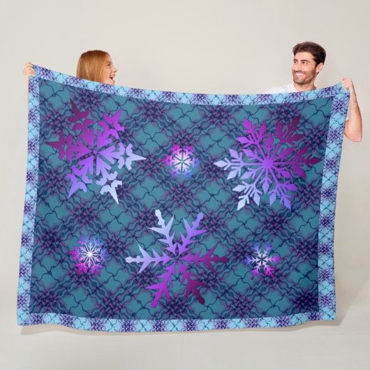 Winter Chill Schneeflocke Fleecedecke (Beispiel)