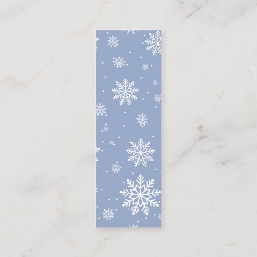 Winter Chillin Zeit Mini-Lesezeichen Calling Card Telefonnummerkarte (Vorderseite)