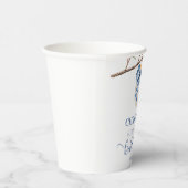 Winter Chinoiserie Bow Brautparty Paper Cups Pappbecher (Rechts)