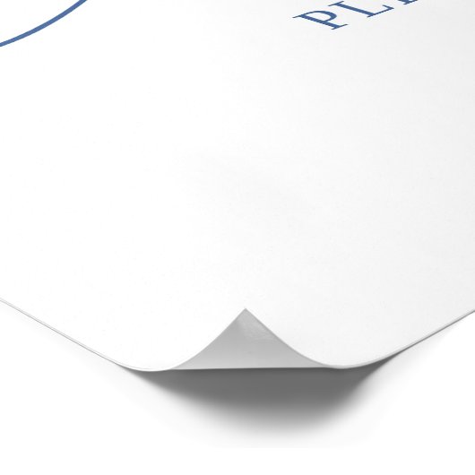 Winter Chinoiserie Bow Drinks Party Unterschrift Poster (Ecke)