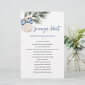 Winter Chinoiserie Bow Scavenger Spielkarte (Stehend Vorderseite)